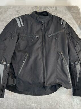 Viking Cycle Armored Lightweight Motorcycle Jacket Mens Size M
